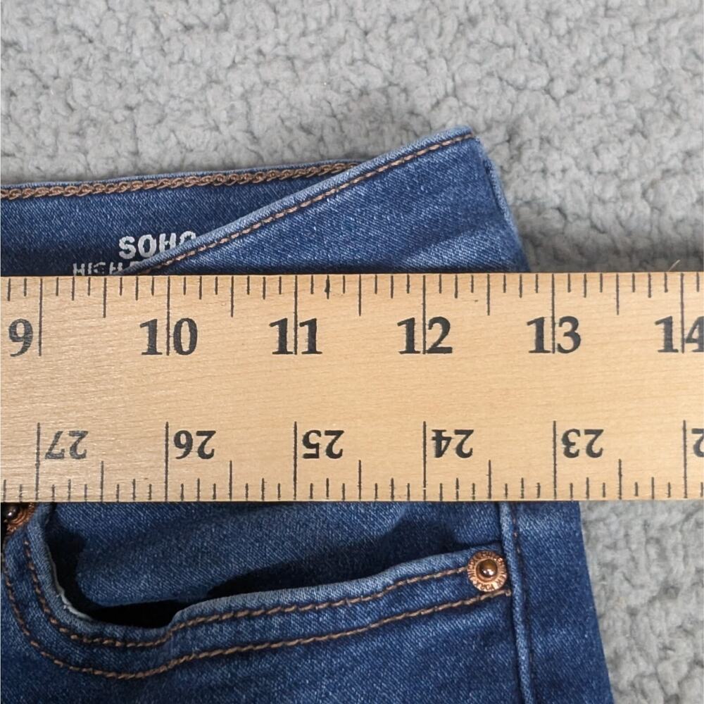 Nicole Miller Jeans Womens Sz 4 Blue Soho High Rise Skinny Jeans - Picture 4 of 7
